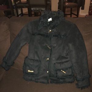 Gap Girls Black Shearling size M/L(8-10)